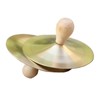 Ejoyous Finger Cymbals with Wooden Handles, 2PCS Hand Cymbals Copper