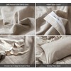 MooMee Bedding Duvet Cover Set 100% Washed Cotton Linen Like