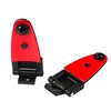 2 All Glass Rear Door Hinges with Hardware #103528-100XL/100LE for