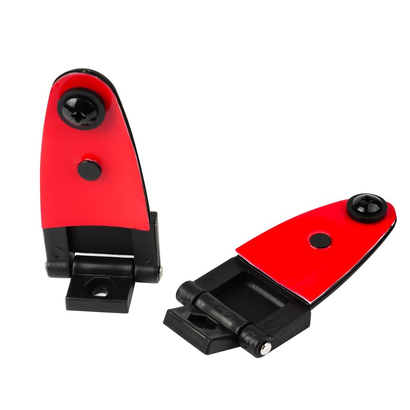 2 All Glass Rear Door Hinges with Hardware #103528-100XL/100LE for
