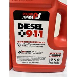 Power Service, Diesel 911, 8080, 80 oz, 2-pack De-Icer Additive
