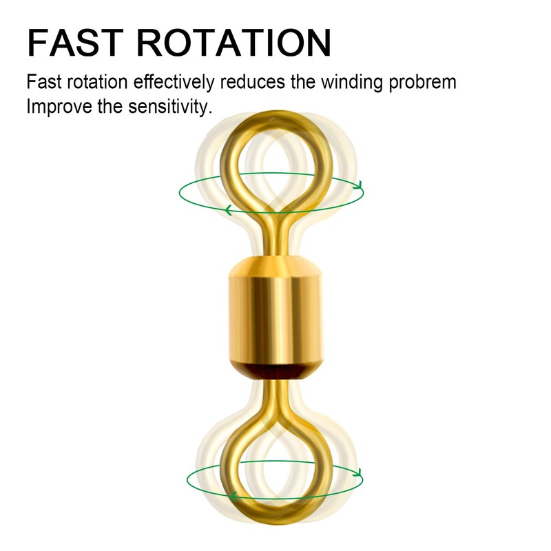 Hunter's Tail Snap Fishing - Barril giratorio de acero inoxidable