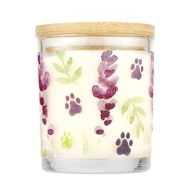 One Fur All, Pet House Candle - 100% Soy Wax Candle - Pet Odor Eliminator for Home - Non-Toxic and Eco-Friendly Air Freshening Scented Candles (Pack of 1, Lavender Green Tea)