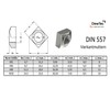 Pack of 10 – M8 – Square Nut Square Nut