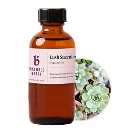 Bramble Berry Lush Succulent Fragrance Oil 2 oz | Fresh Green Botanical Scent for Soap Making, Candles, Lotion, Bath Bombs & Perfume | Skin Safe, Vegan, Paraben & Phthalate Free
