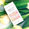 EYZOTSF Press on Almond Nails Medium Length Glossy Full Cover