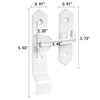 2 Packs 180 Degree White Barn Door Lock, Flip Gate