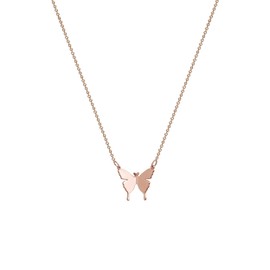 Carovo Dainty Butterfly Pendant Necklace 18K Gold Plated Butterfly Necklaces Everyday Chain Necklaces Jewelry Gifts for Women