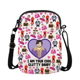 P Crossbody Bag, Small Purse, P Themed Fan Gifts for Lovers, Daddy Is A State Of Mind, Reusable Canvas Handbag, slutty daddy wallet 1cb, L