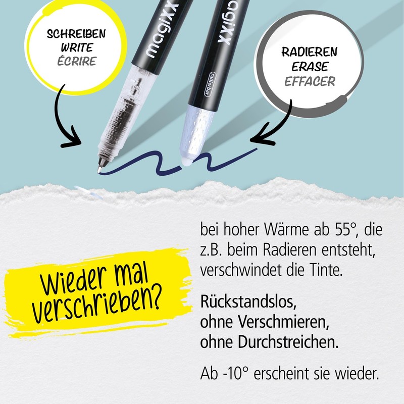 Online magiXX Erasable Rollerball Pen Mint I Rollerball Pen with