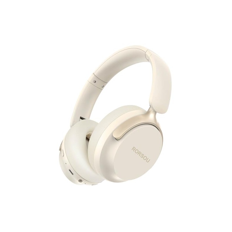 RORSOU B8 Wireless Headphones Beige White