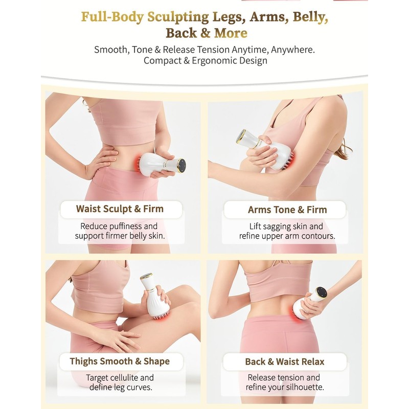 Lymphatic Drainage Massager – Body Sculpting Machine for Cellulite, Stretch