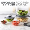 COOK WITH COLOR 12 Pc Glass Mixing Bowl Set with