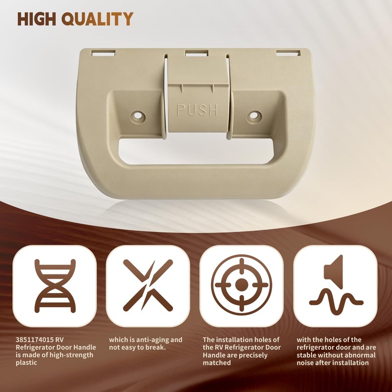 QJPT 2 Pack 3851174015 RV Refrigerator Door Handle Compatible with