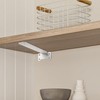 Pack of 4 Shelf Brackets, White, 125 mm Shelf Wall