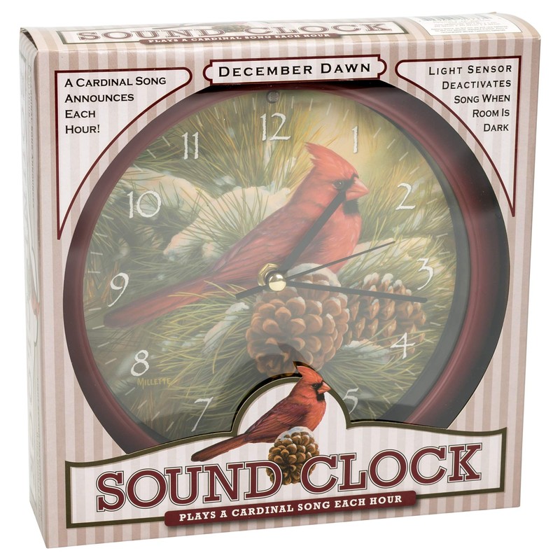 Mark Feldstein Wild Wings December Dawn Cardinal Round Red Frame