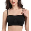 Lemorosy Women's Non Padded Underwire Strapless Bra Multiway Bandeau Tube