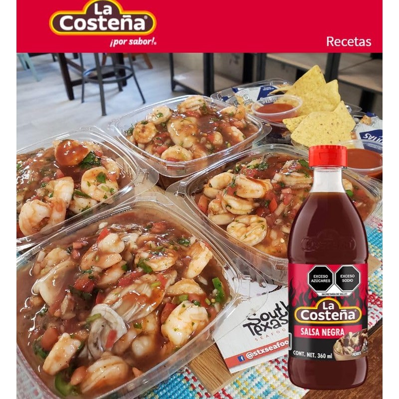 La Costeña Salsa Negra Salsa Mariquera & Botanera (Pack of
