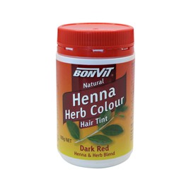 Bonvit Natural Henna Herb Colour Hair Tint Dark Red 100g