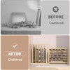Exttlliy 6 Tier Wooden Tray Dividers for Cabinets, Baking Cookie