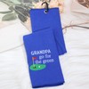 MEIKIUP Grandpa Golf Towel Dad Golf Towel Embroidered Golf Towel