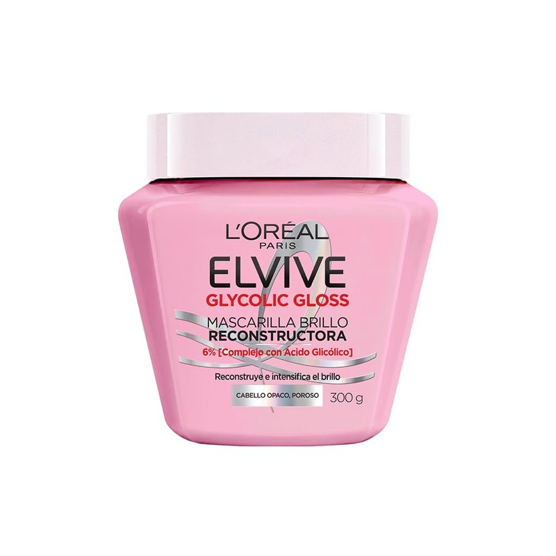 L'Oréal Paris Elvive Mascarilla Capilar Glycolic Gloss 300 g
