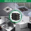 110FT Sewer Jetter Kit for Pressure Washer, 5800PSI Drain Cleaner