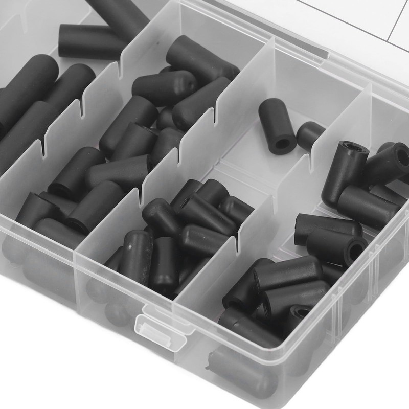 Rubber Vacuum Caps Plug Kit, 80 PCS Assorted Vacuum Plugs