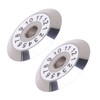 2Pcs Fiber Cleaver Blade Tungsten Carbide 20mm 12 Sides Cutting