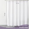 Felisa Long Fabric Shower Curtain Liner with 6 Magnets,72W x