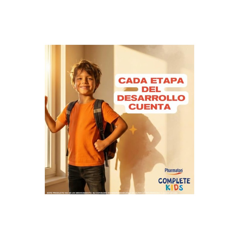 Pharmaton Complete Kids Suplemento Alimenticio en Jarabe, 100 ml. Complementa