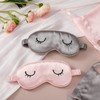 loraleo 2Pcs Kids Sleep Covers Silk Eye Cover for Kids