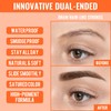 Eyebrow Pen - Eyebrow Pencil,2-in-1 Eyeliner Dual-Ended Microblading Eyebrow Pencil