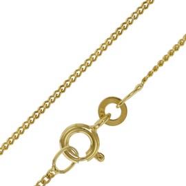 trendor 39699 Curb Chain Necklace 333/8 K Gold 1.2 mm Elegant Necklace Made of Real Gold for Women Beautiful Gift Idea, Gold