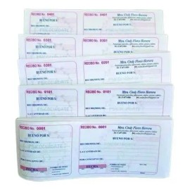 Talonarios recibos De Rifa Personalizados Con Pleca Millar                                                                                            