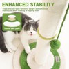Meowoou Cat Scratching Post for Space-Saving,35” Tall Modern Monstera 3