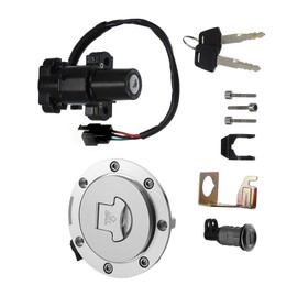 1 Set Motorcycle Ignition Switch Cylinder Fuel Gas Tank Cap Cover Lock Seat Lock with 2 Keys for Honda CBR600F4i CBR1000RR CBR1100XX CBR600RR CBR900RR CBR929RR Motor Bike Ignition Starter Switch
