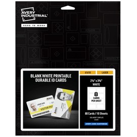ID Cards Laser White 8-up 10-Sheets 80/PK
