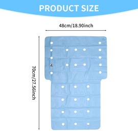 Pressure Sore Prevention-Bed Sore Cushions for Butt for Recliner, Square Cushion Seat with Full Back Inflatable Wheelchair Cushions with Air Pump for Wheelchair Office Chair Car(size:70*48 cm)