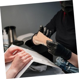 Healeved 1pc Wooden Nail Brush Pig Bristle for Nail Dust Removal Simple Manicure Tool for Home and Salon Use Lightweight Design Natural Wood