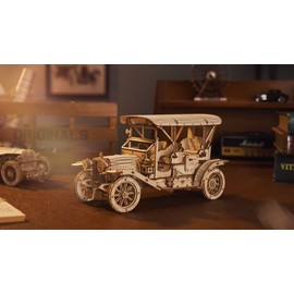 ROKR 1:15 3D Wooden Puzzle DIY Model Vintage Car Toy Hobby Xmas Gifts for Teens