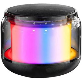 Panlouting Mini Bluetooth 5.0 Speaker, RGB LED Light MP3, Built-in Microphone for Hands-Free Calls, TF Card Slot and 3.5 mm Aux