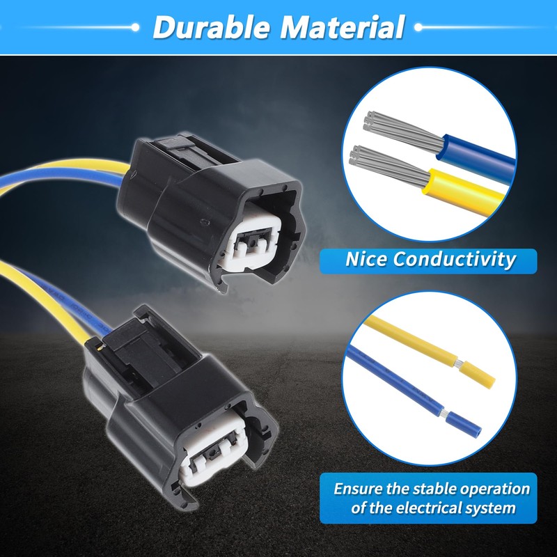 Hihaha 6Pcs Fuel Injector Wiring Harness for Nissan Frontier 2000-2002