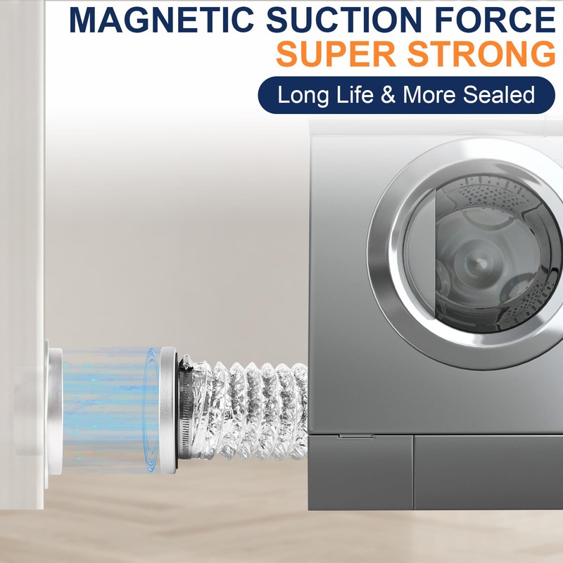 Magnetic Dryer Vent Coupling Kit, Quick Connect Aluminium Alloy DV180