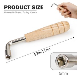 YOLUFER Piano Spanner,Harp Spanner,Lyre Tuner Wrench,Music Instrument Wrench for Tuning