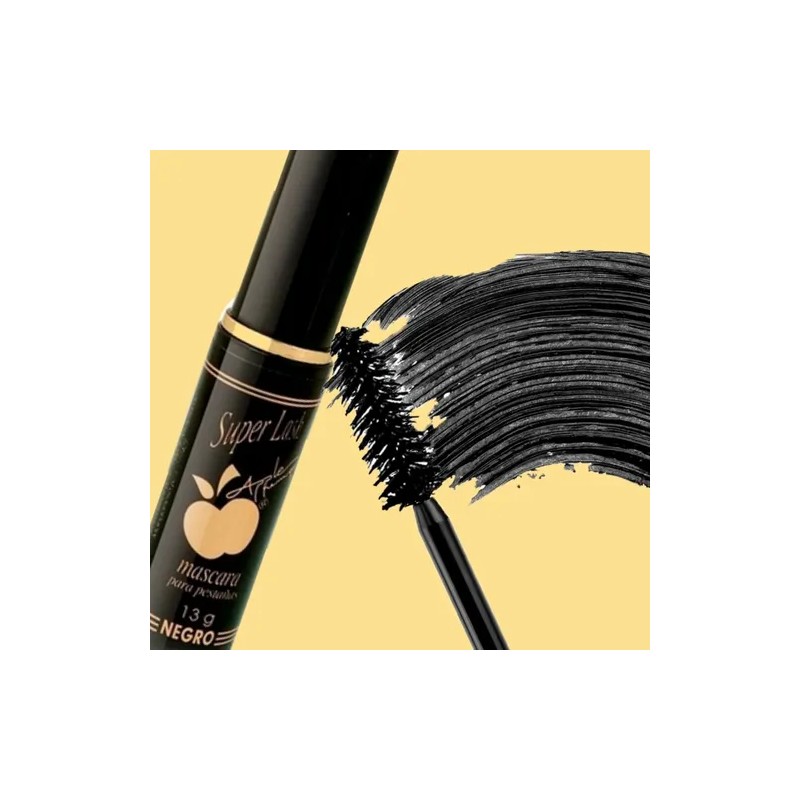 Máscara De Pestañas Super Lash By Apple Color Negro