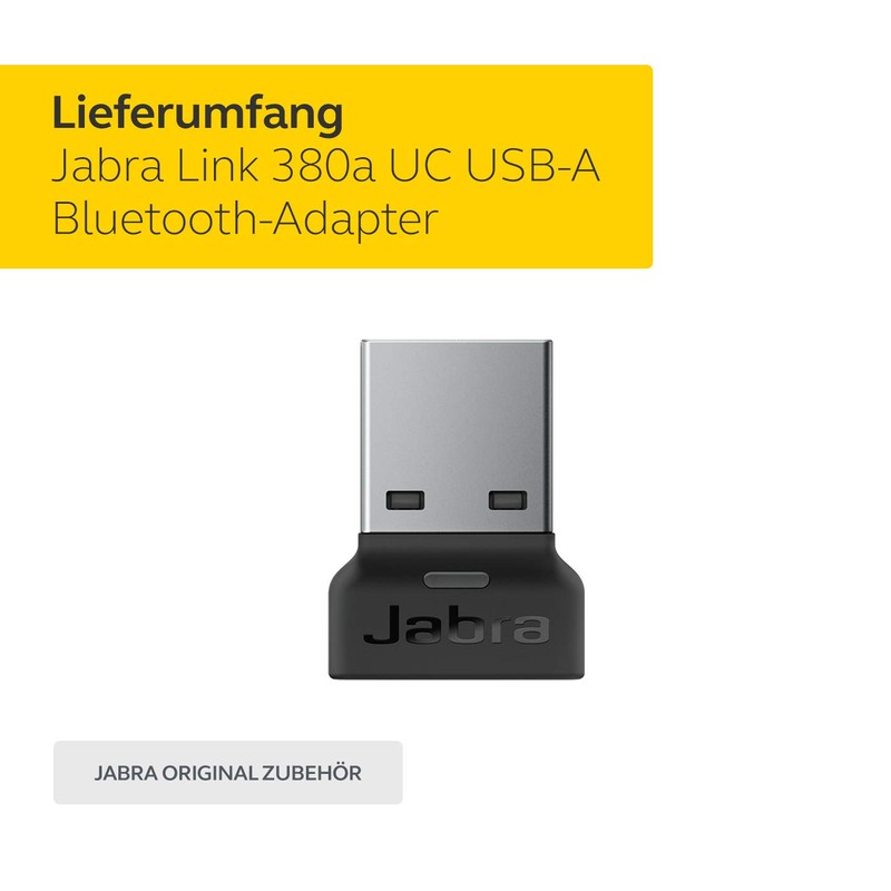 Jabra Bluetooth Adapter/Dongle 'Link 380a UC' mit USB-A, Schwarz