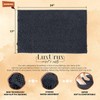 LuxUrux Bath Mat-Extra-Soft Plush Bath Shower Bathroom Rug, 1'' Chenille