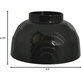 M.V. Trading Japanese Rice Soup Bowl with Diamond Cut Design, 12 oz, Made In Japan, Set of 4