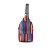 Roka London Willesden B Sustainable Crossbody Multi Stripe (Canvas), S